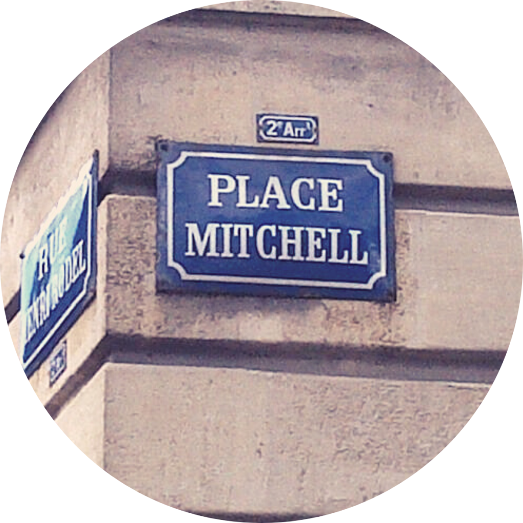 Panneau de la rue Place Mitchell.